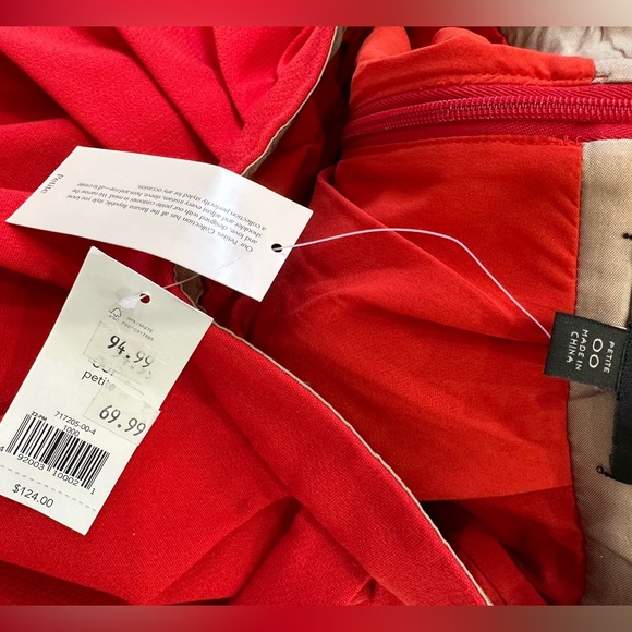NEW Banana Republic Red Pleated Flare Skirt (Petite 00) - Picture 2 of 2